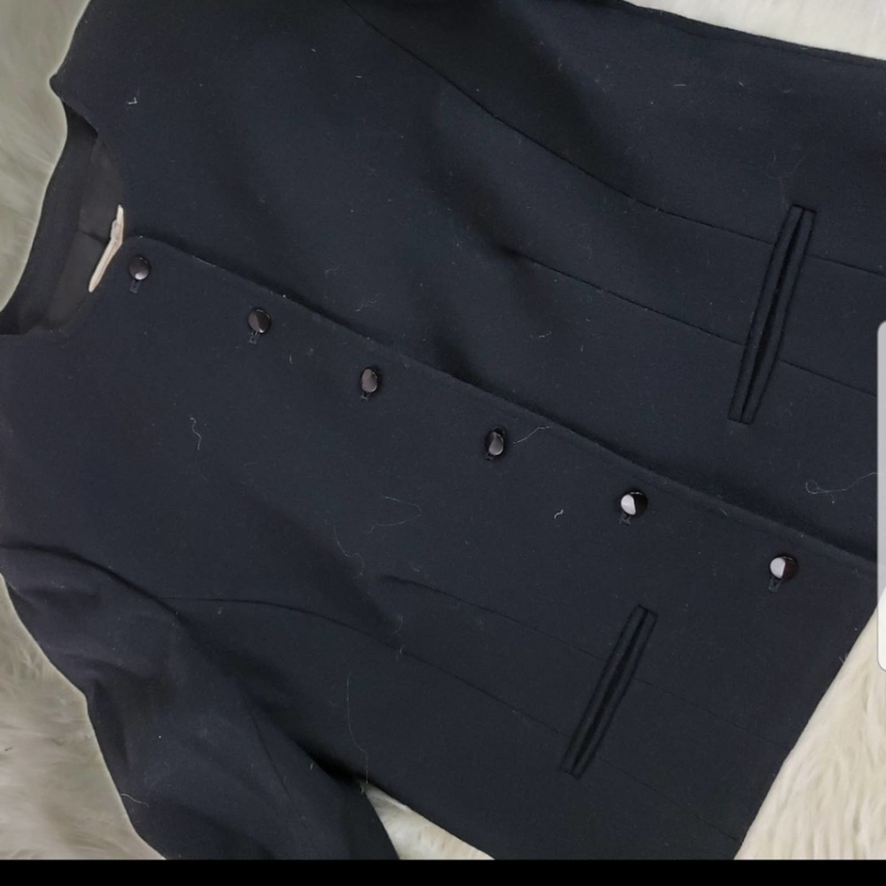 Pendleton Black Virgin Wool Blazer Button Jacket … - image 6